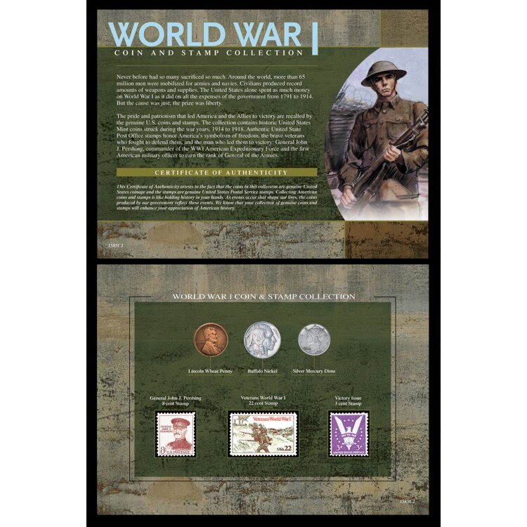 American Coin Treasure World War I Coin And Stamp Memorabilia On